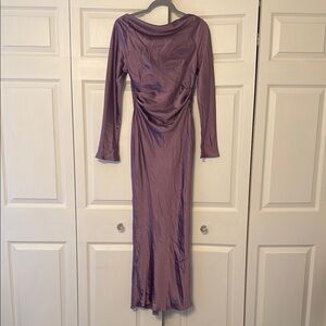 Hello Molly Purple Long Sleeve Dress